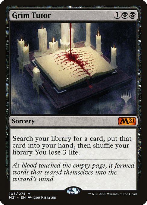 Grim Tutor from Core Set 2021 Promos