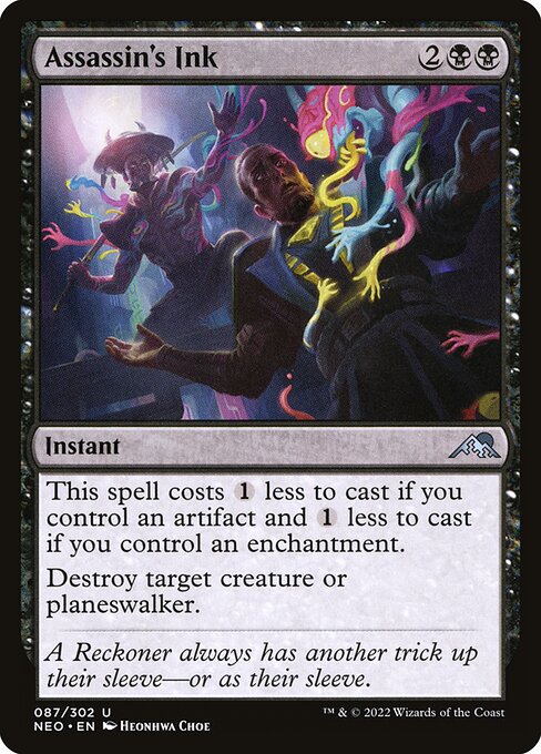Assassin's Ink highlighted card art