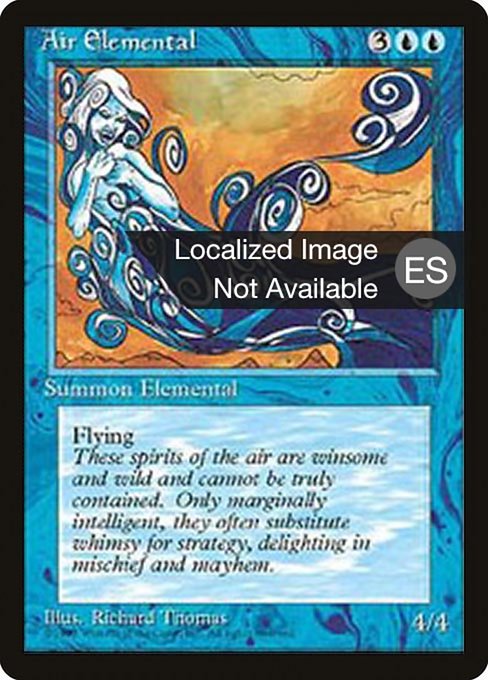 Air Elemental from Fourth Edition Foreign Black Border