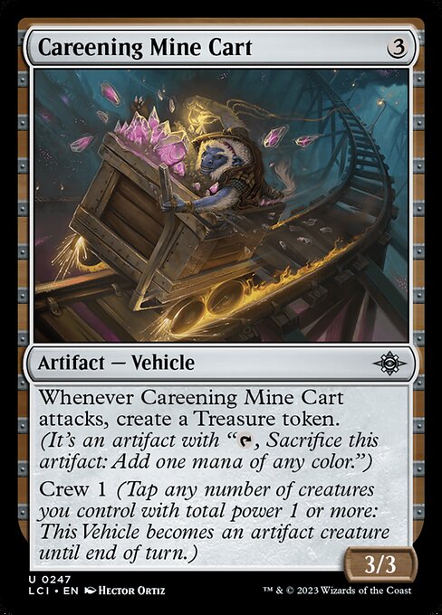 Careening Mine Cart highlighted card art