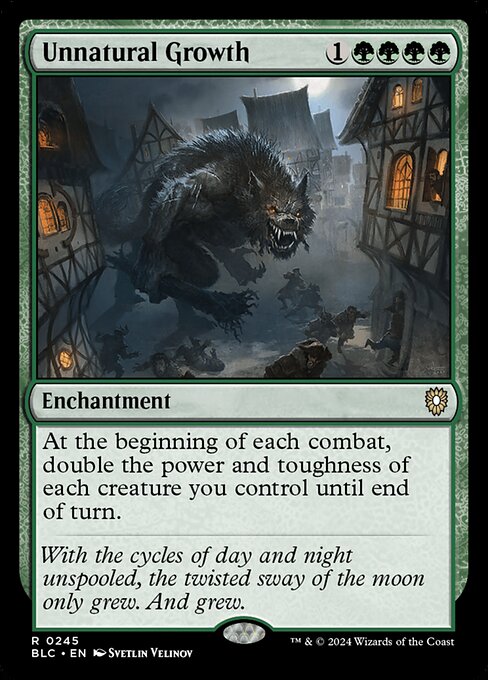 Unnatural Growth from Bloomburrow Commander