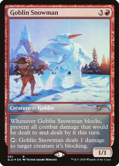 Goblin Snowman highlighted card art