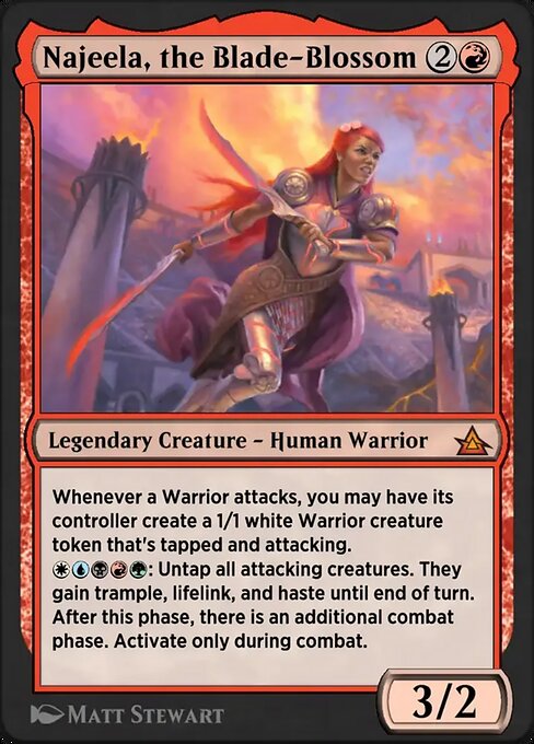 Najeela, the Blade-Blossom from Through the Omenpaths Bonus Sheet