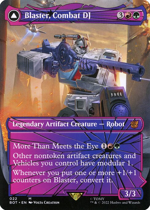 Blaster, Combat DJ // Blaster, Morale Booster from Transformers