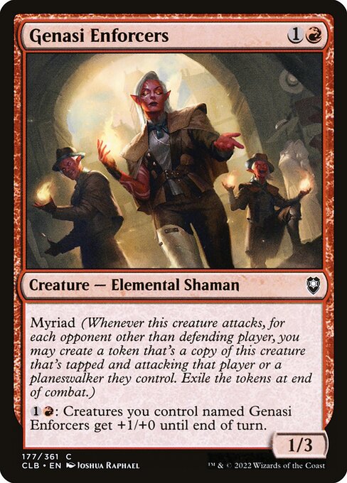 Genasi Enforcers highlighted card art