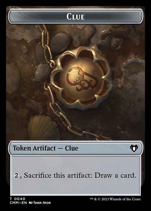 Clue from Commander Masters Tokens
