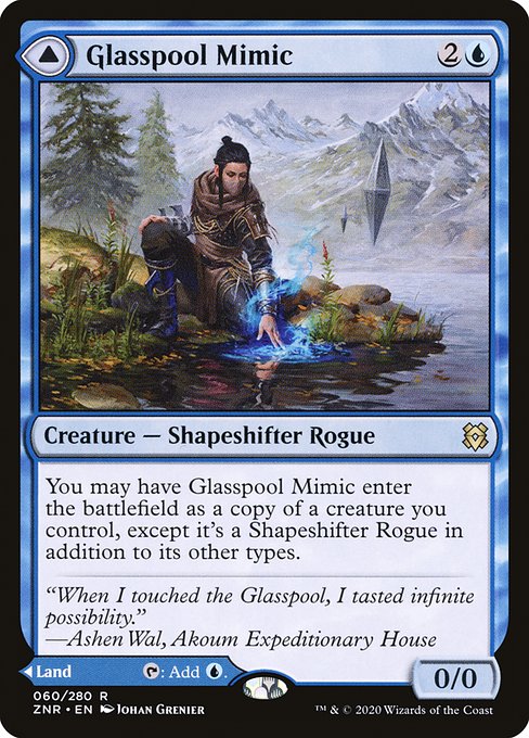 Glasspool Mimic // Glasspool Shore from Zendikar Rising