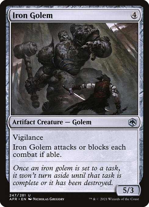 Iron Golem from Adventures in the Forgotten Realms