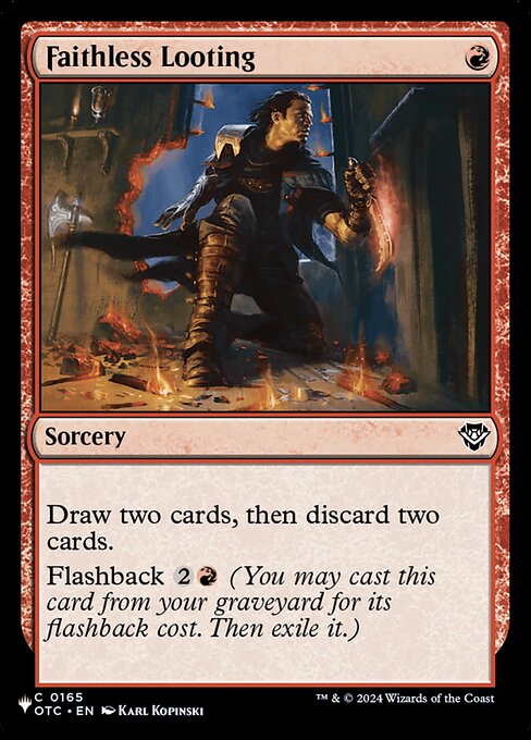 Faithless Looting highlighted card art