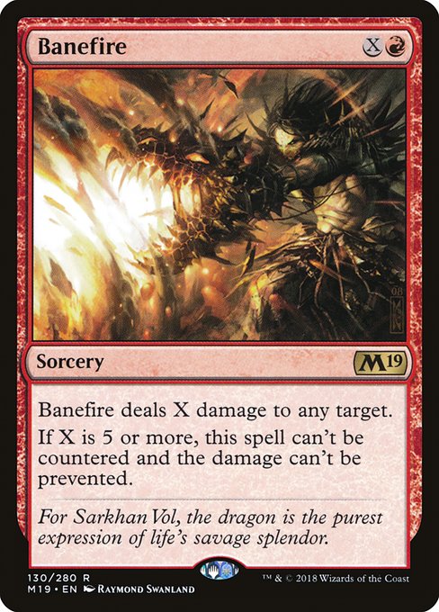 Banefire from Core Set 2019