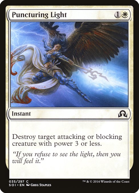 Puncturing Light from Shadows over Innistrad