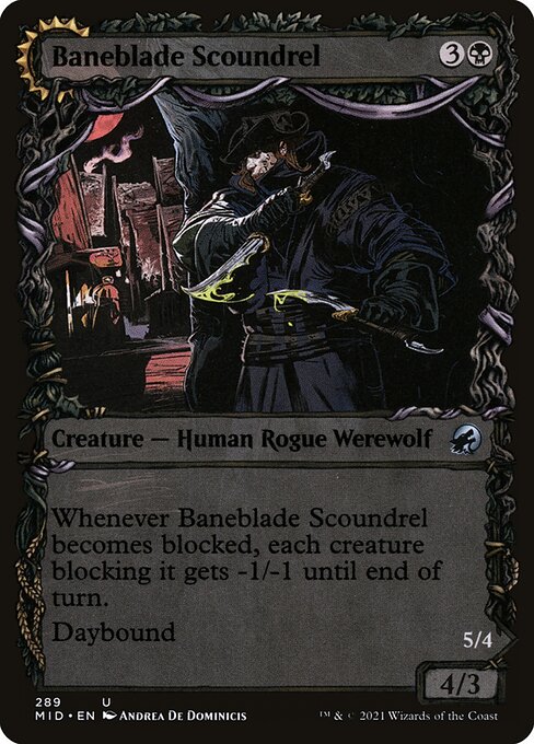 Baneblade Scoundrel // Baneclaw Marauder from Innistrad: Midnight Hunt