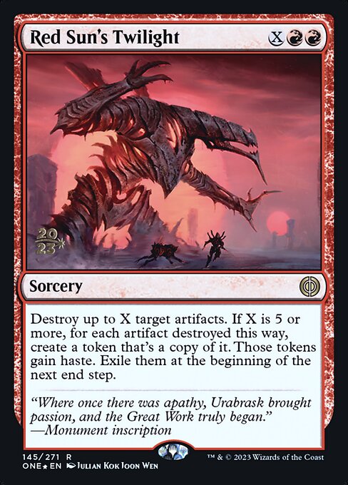 Red Sun's Twilight from Phyrexia: All Will Be One Promos