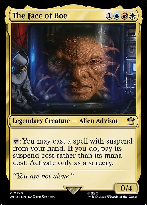 The Face of Boe highlighted card art