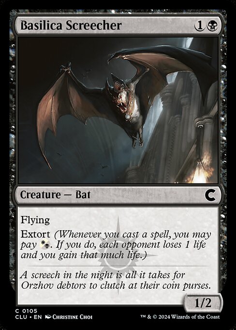 Basilica Screecher from Ravnica: Clue Edition