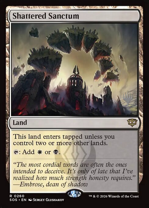 Shattered Sanctum from Secrets of Strixhaven Promos