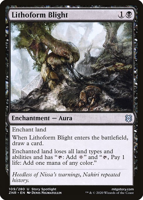 Lithoform Blight highlighted card art