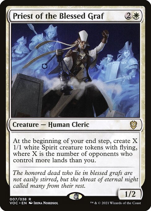 Priest of the Blessed Graf highlighted card art