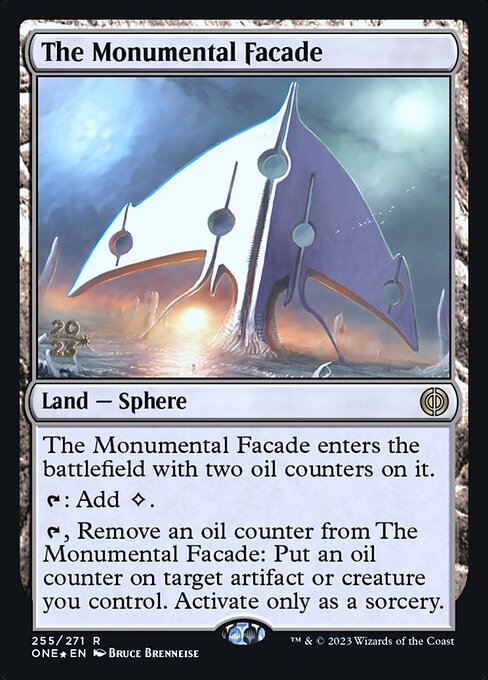 The Monumental Facade from Phyrexia: All Will Be One Promos