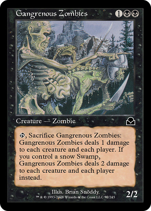 Gangrenous Zombies highlighted card art