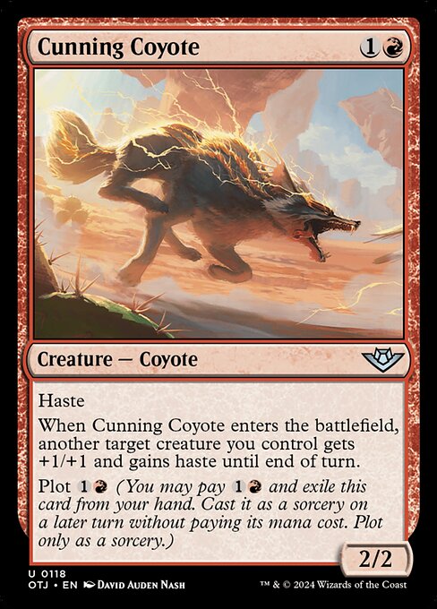 Cunning Coyote highlighted card art