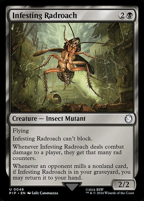 Infesting Radroach highlighted card art