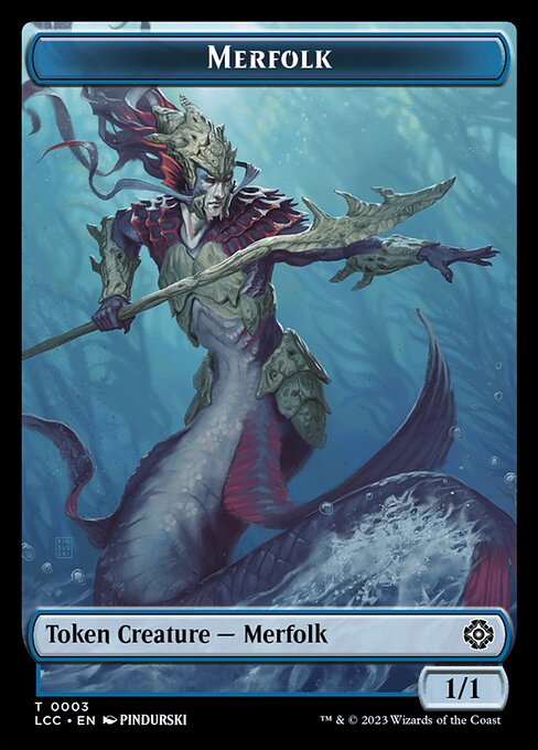Merfolk from The Lost Caverns of Ixalan Commander Tokens