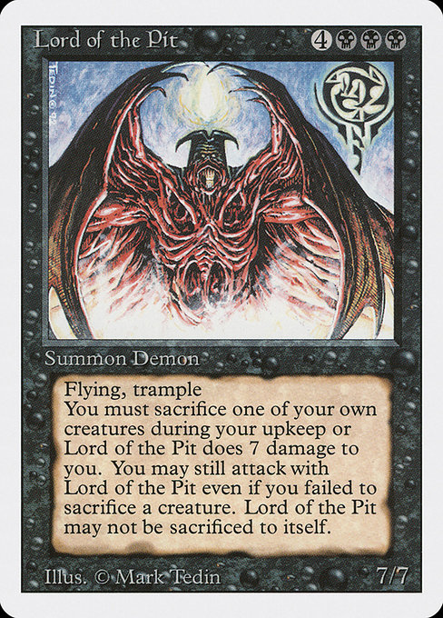 Lord of the Pit from Revised Edition