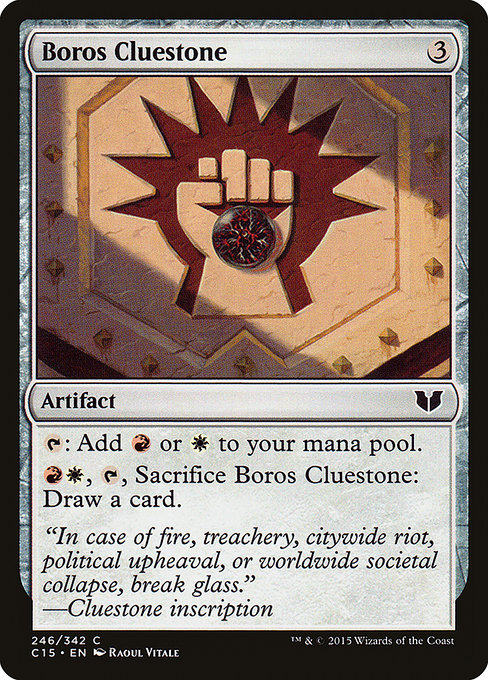 Boros Cluestone from Commander 2015