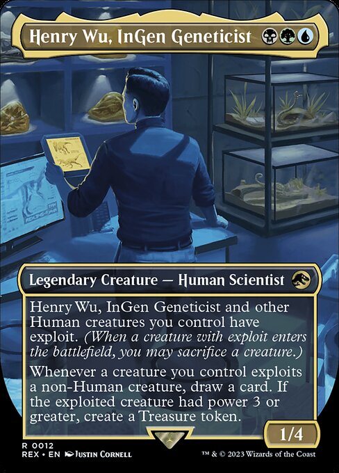 Henry Wu, InGen Geneticist highlighted card art