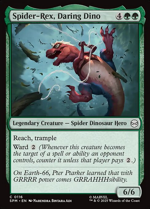 Spider-Rex, Daring Dino highlighted card art