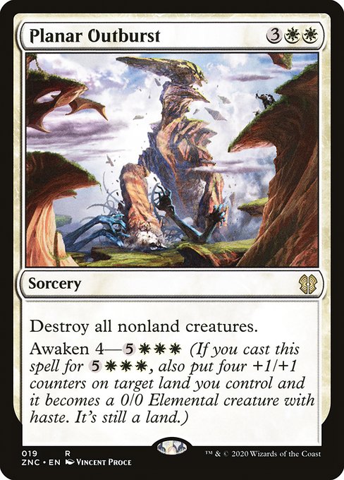 Planar Outburst from Zendikar Rising Commander