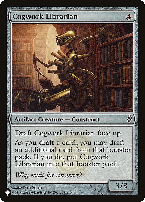 Cogwork Librarian highlighted card art