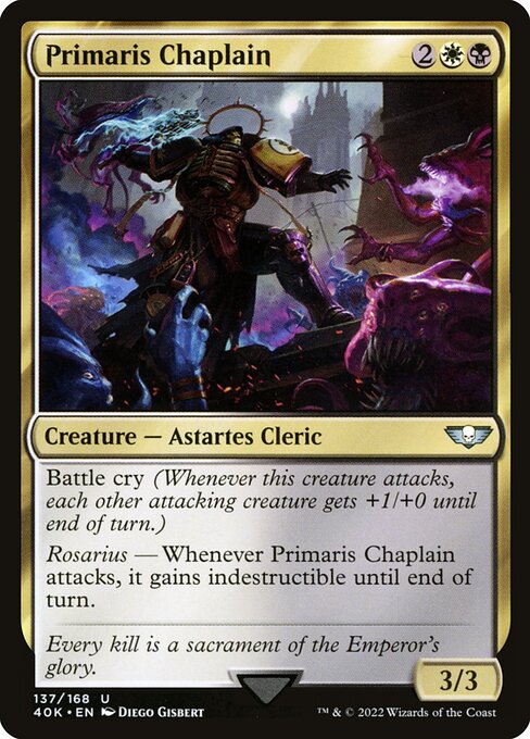 Primaris Chaplain highlighted card art