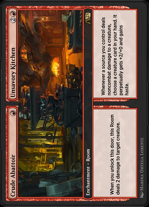 Crude Abattoir // Unsavory Kitchen highlighted card art