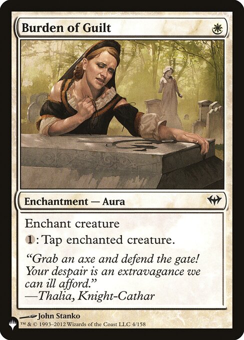 Burden of Guilt highlighted card art