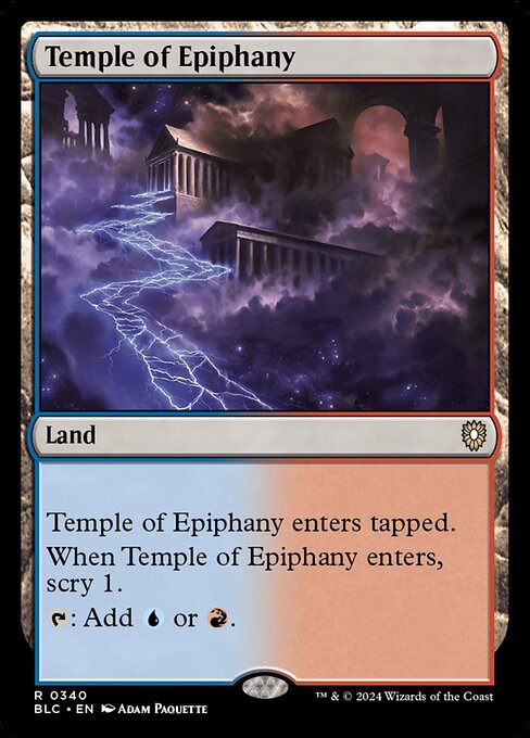 Temple of Epiphany from Bloomburrow Commander