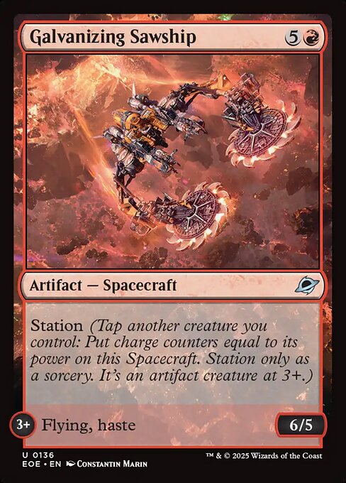 Galvanizing Sawship highlighted card art
