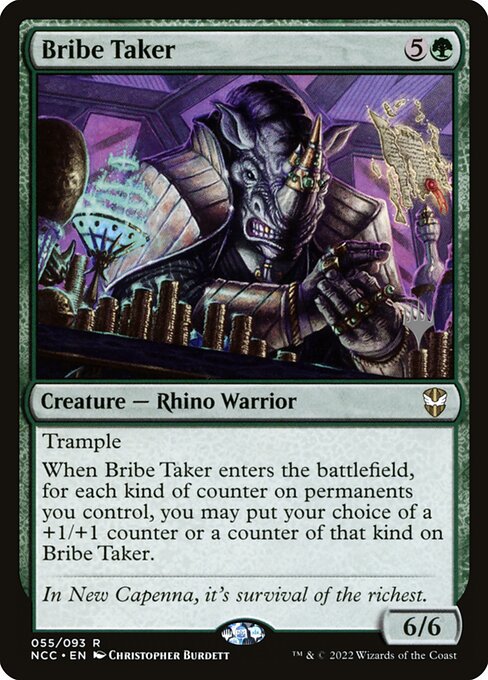 Bribe Taker from New Capenna Commander Promos