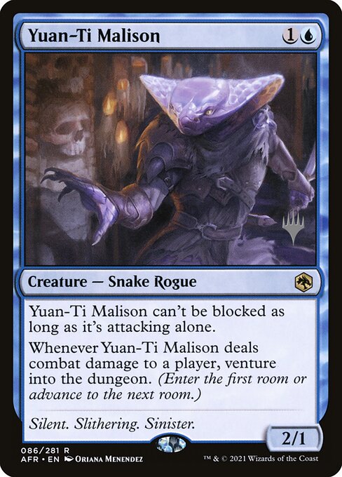 Yuan-Ti Malison from Adventures in the Forgotten Realms Promos