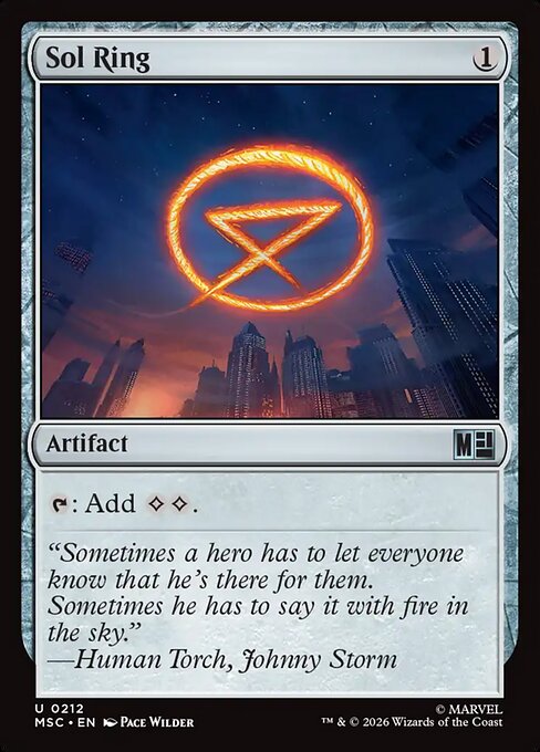 Sol Ring from Marvel Super Heroes Commander