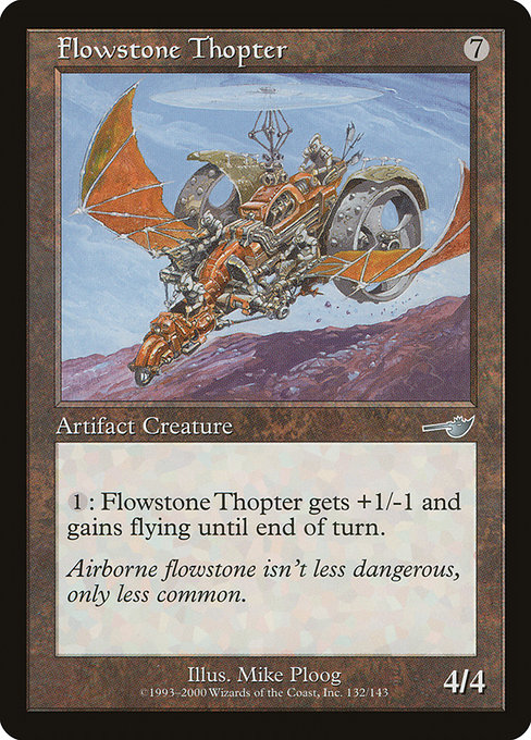 Flowstone Thopter highlighted card art