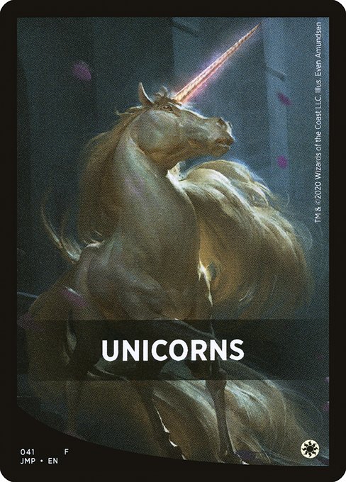 Unicorns highlighted card art