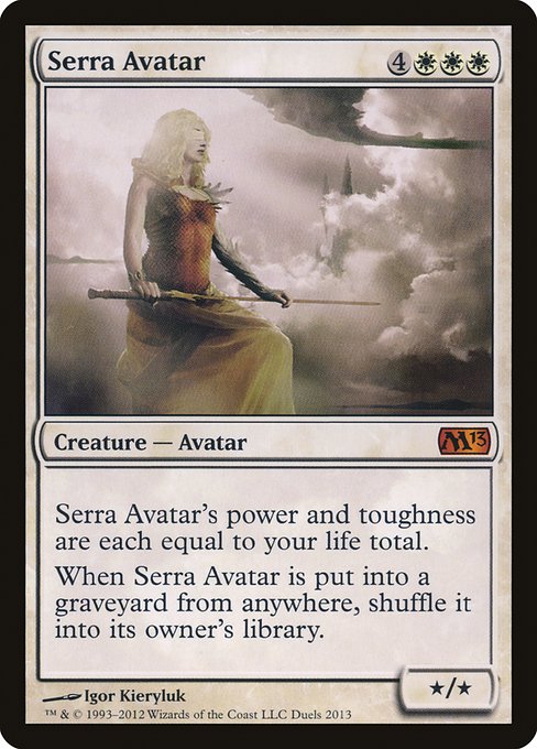 Serra Avatar from Duels of the Planeswalkers 2013 Promos