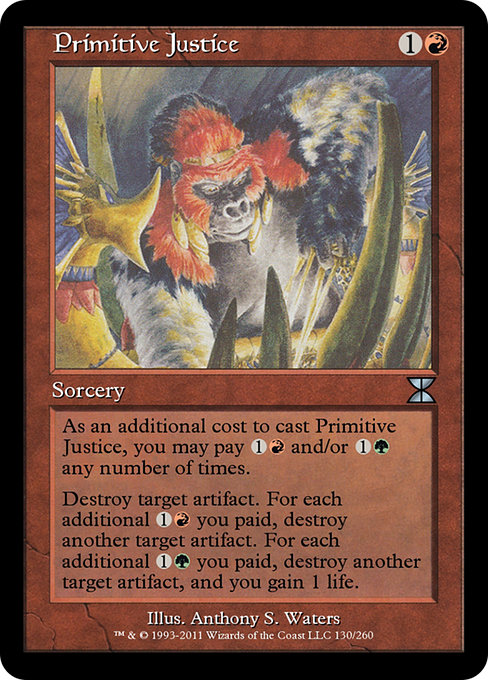 Primitive Justice highlighted card art