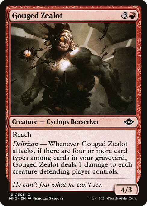 Gouged Zealot from Modern Horizons 2