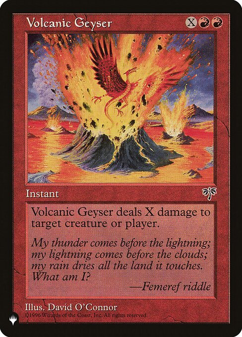 Volcanic Geyser highlighted card art