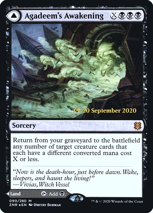 Agadeem's Awakening // Agadeem, the Undercrypt from Zendikar Rising Promos