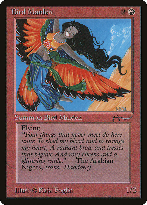 Bird Maiden from Arabian Nights