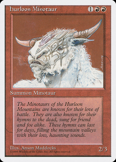 Hurloon Minotaur from Fourth Edition
